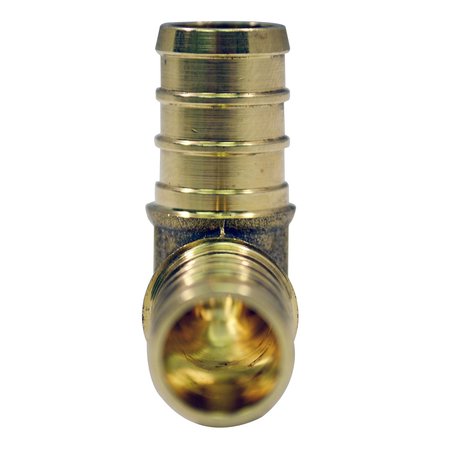 Apollo Pex 1/2 in. Brass PEX Barb 90-Degree Elbow APXE12